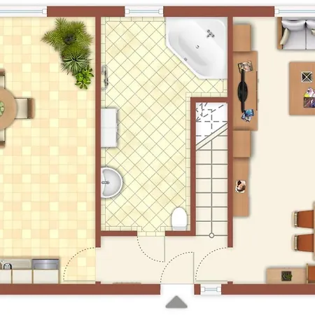 Leuchtturm, Ca 200m Z. Apartmán Rostock